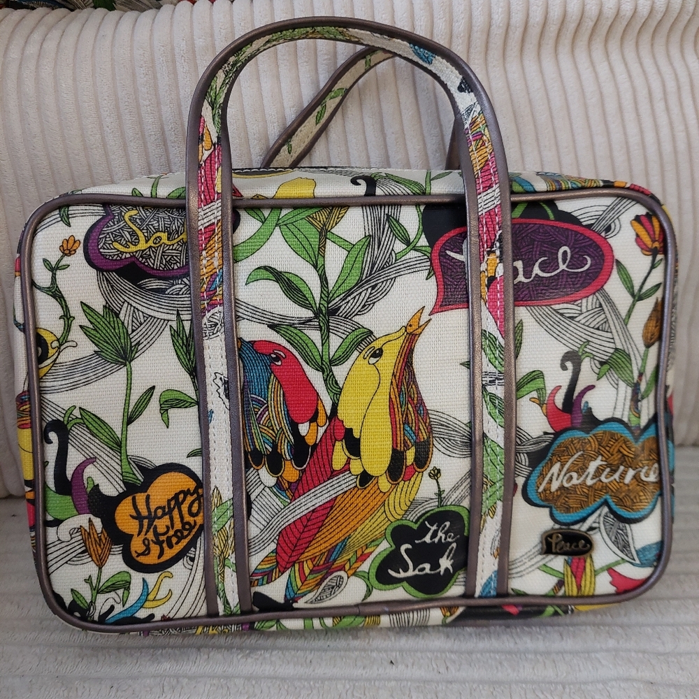Sakroots multicoloured toiletry bag peace bird travel toiletry bag